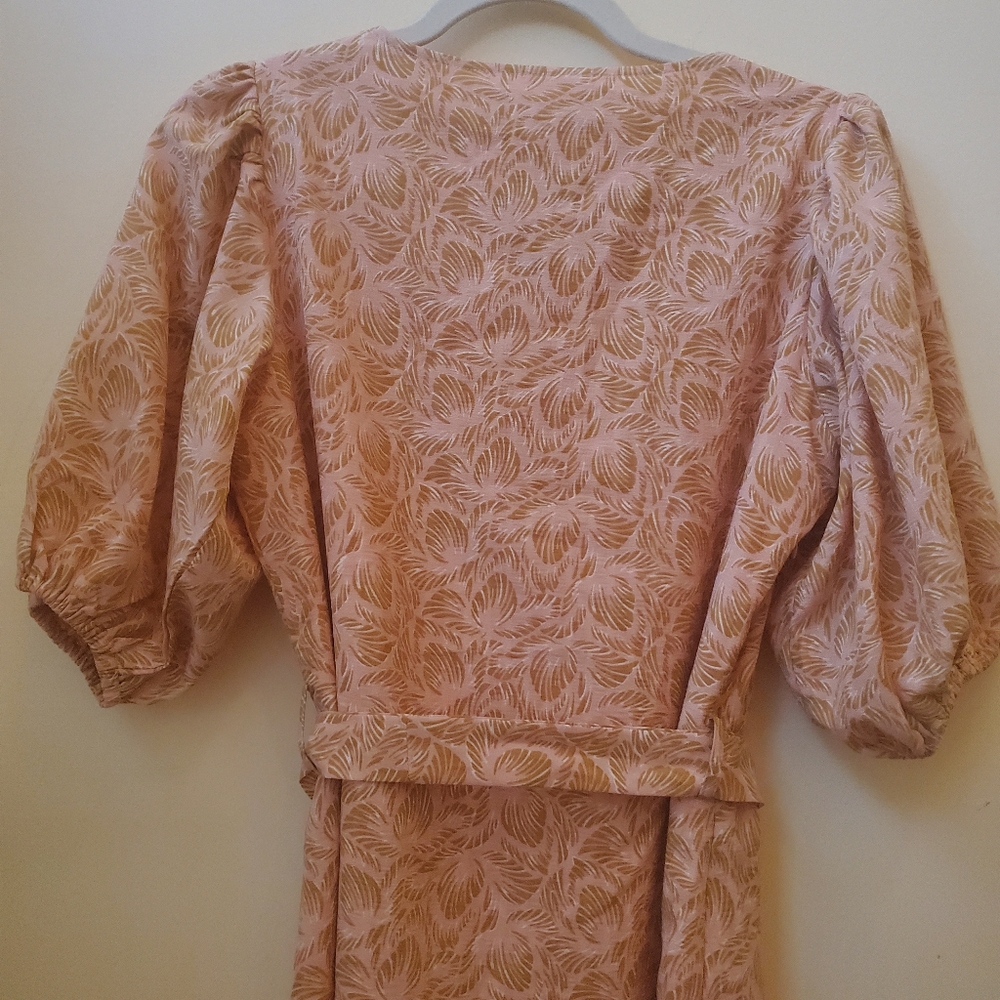 NWT S Lofty Manner Josie Peach Leaves Print Mini - Picture 8 of 10